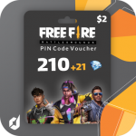 گیفت کارت 210 جم Free Fire